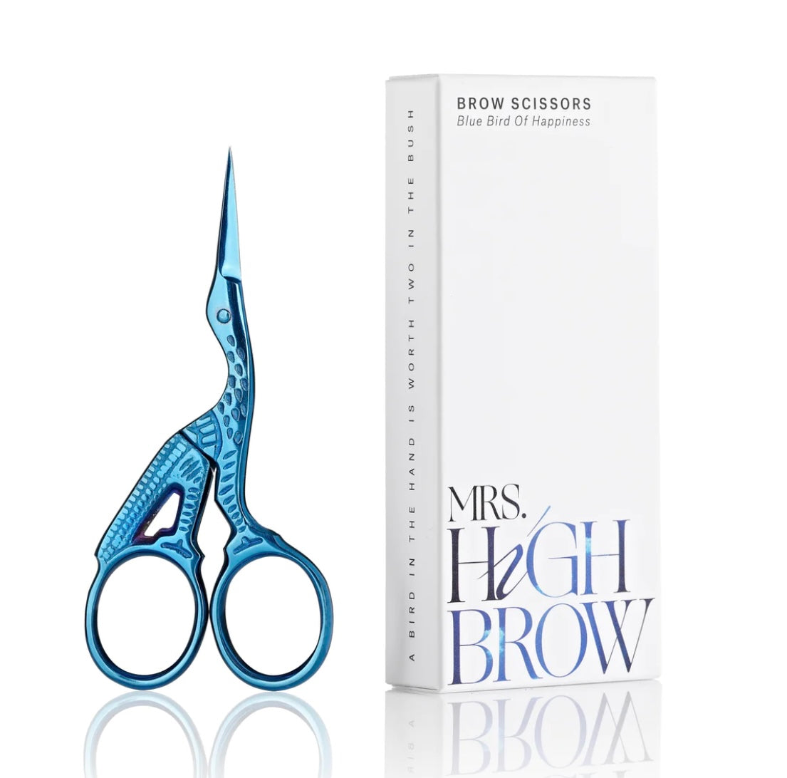 Mrs. Highbrow Blue Bird Brow Scissors